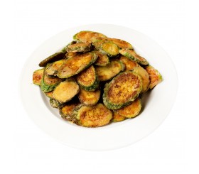 Fried courgettes